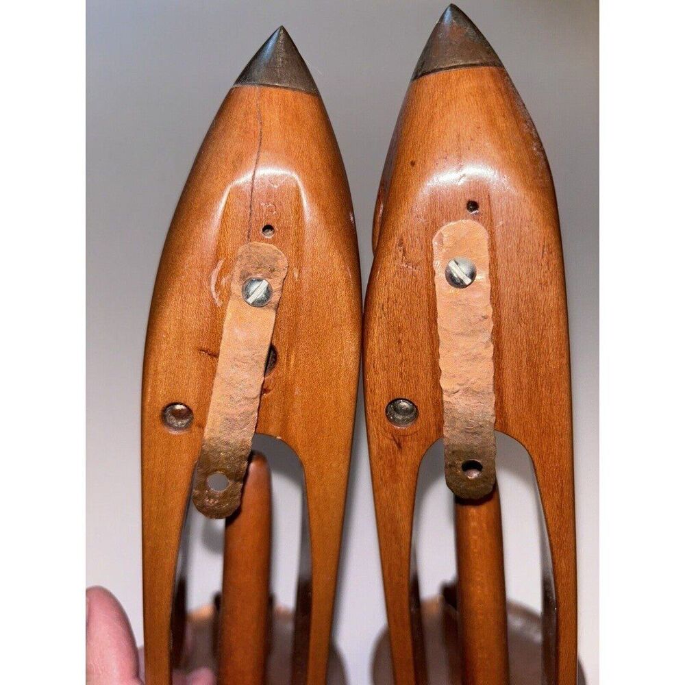Vintage Wooden Textile Mill Weaving Loom Shuttlecock wall Candlestick Holders - Picture 5 of 9